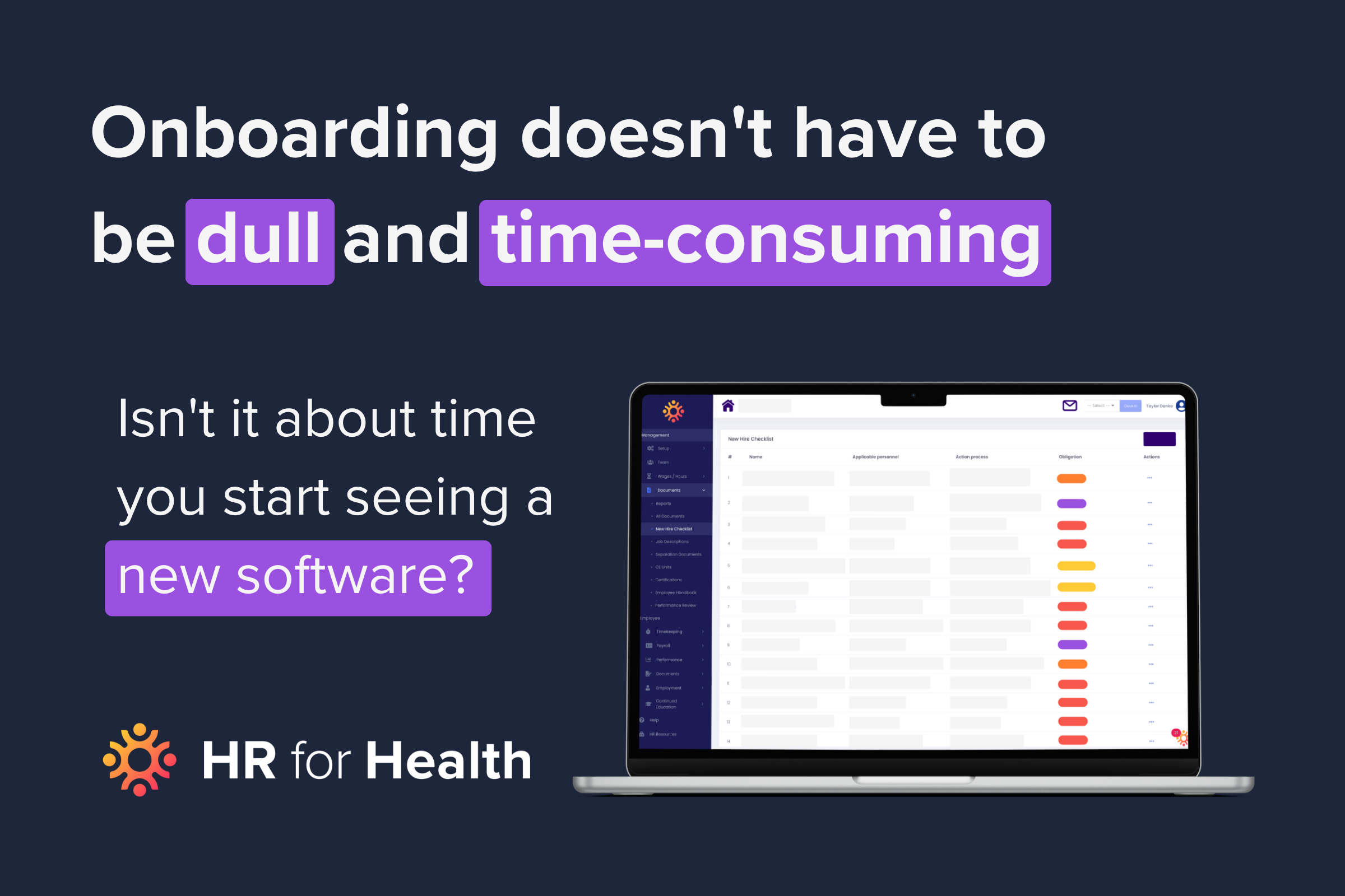 Easy Onboarding Software - HR for Health