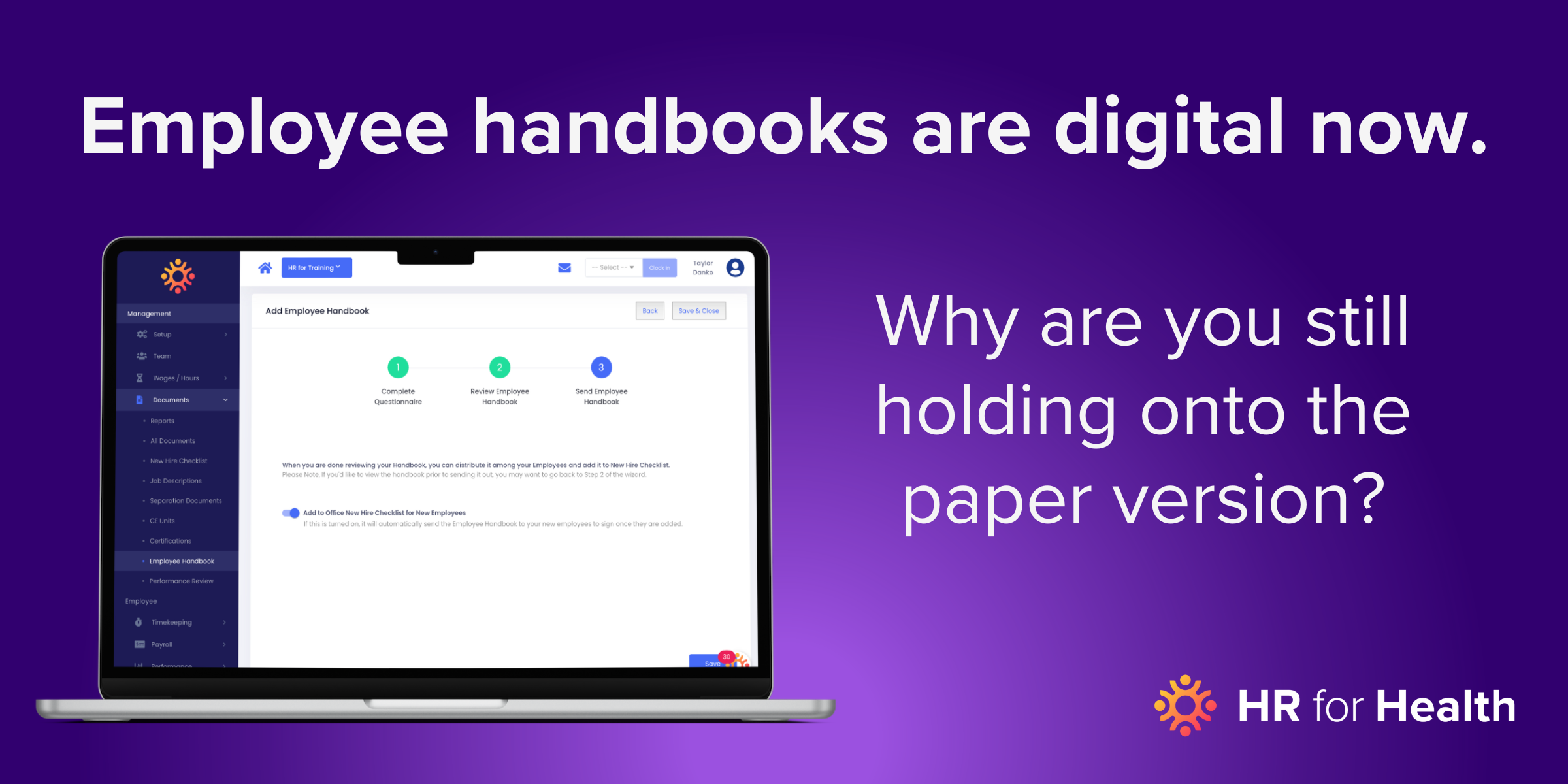 Employee handbooks are digital now