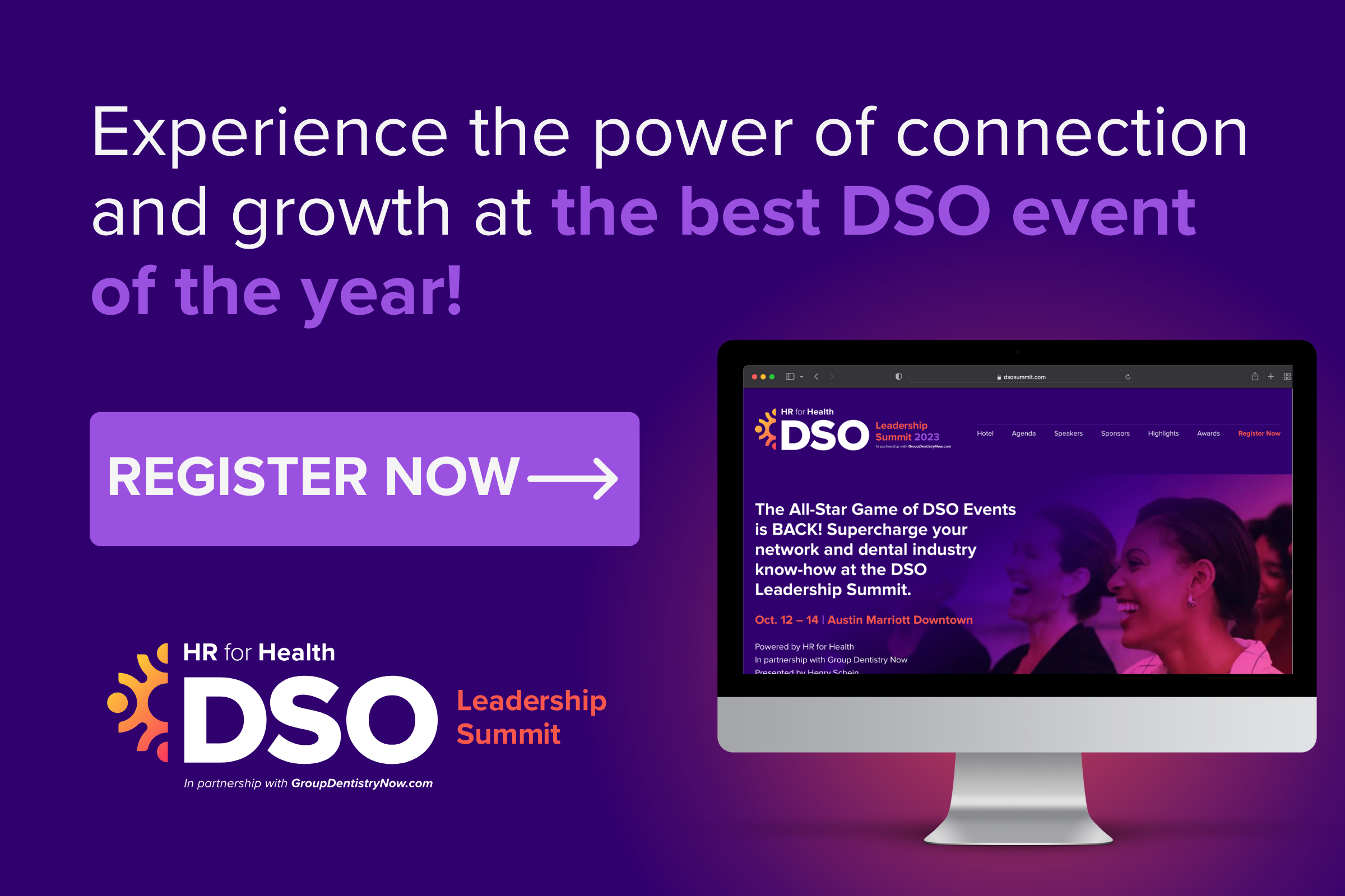 Experience the power of connection and growth at the best DSO event of the year!