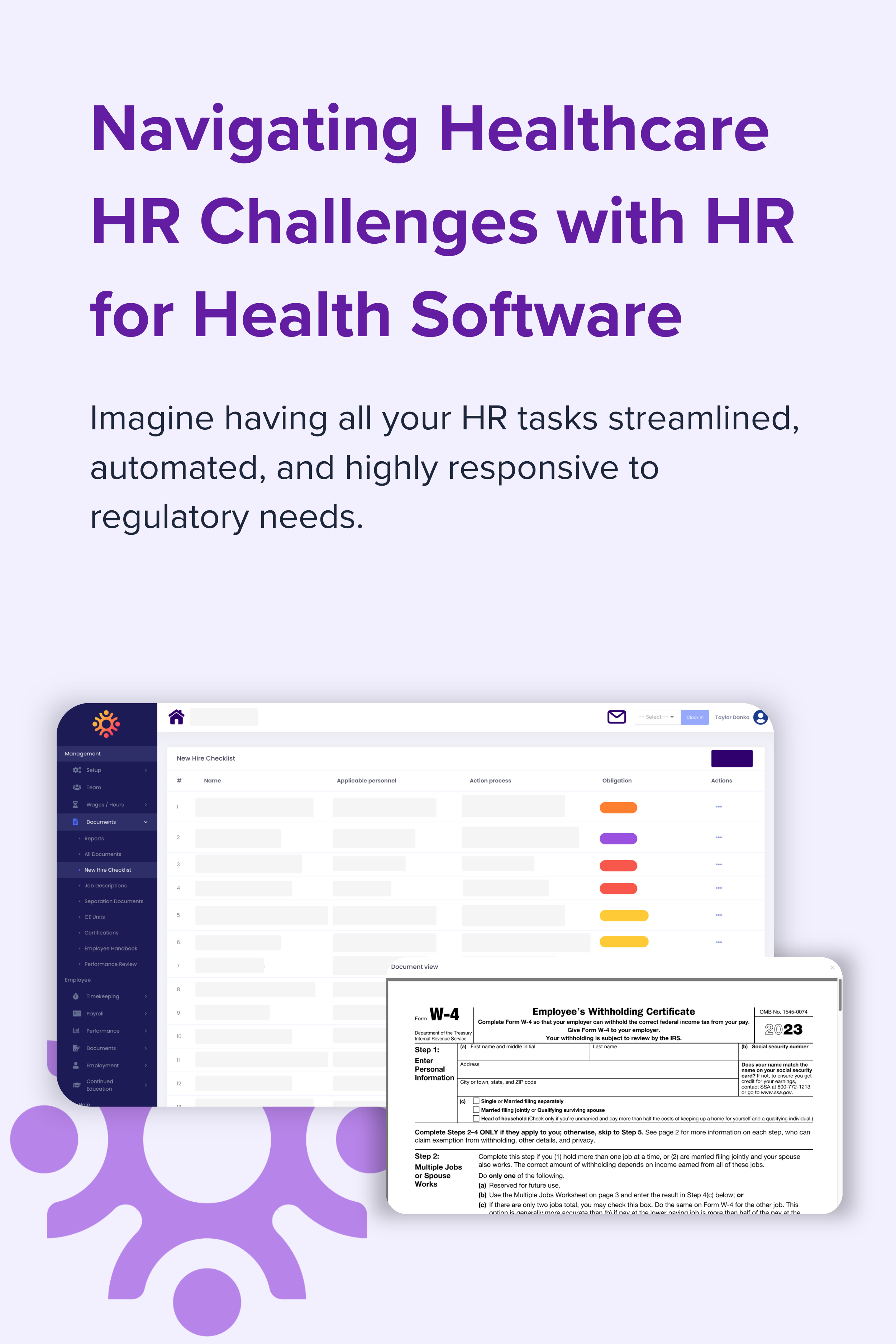 Healthcare HR Challenges with HR for Health Software